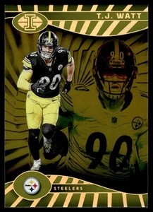 2024 Panini Illusions Gold Trophy Collection 17/25 T.J. Watt 17/25 Pittsburgh - Picture 1 of 2