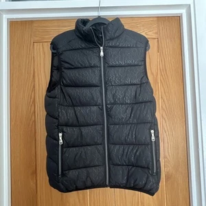 BNWOT Alessandro Zavetti Black PADDED Gilet Body Warmer Size MEDIUM - Picture 1 of 7