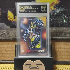 Venom Spider-Man 1992 Marvel Universe Impel card MANA GRADED GEM MINT 10 POP 2 - Picture 1 of 2