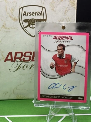 Freddie Ljungberg Autographed Arsenal Forever Trading Card 32/75 - Sweden - Image 1 of 2