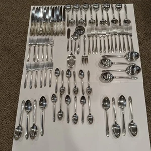 Tudor Plate Oneida Community Silverware 79 Piece-Full Queen Bess ll Silverplate - Picture 1 of 18