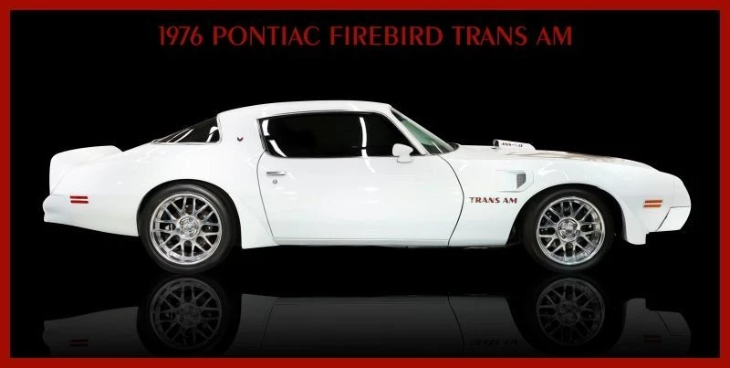 Pontiac Firebird 1976 transmisión automática en blanco y rojo nuevo letrero de acero: 12x24" hecho en EE. UU. Foto 1 de 1