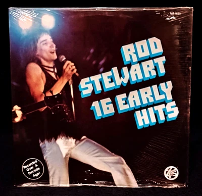 (SEALED) ROD STEWART "16 EARLY HITS"  (RARE VINYL / ONLY RL-1977) - Image 1 of 4