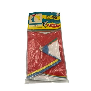 Pelota de playa de vinilo grande Paradise 24" inflable sellada años 70 de colección NOS 6 paneles B124 - Imagen 1 de 9