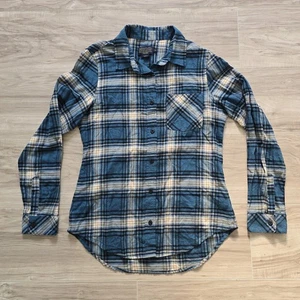 Pendleton Blue Plaid Shirt Womens XS Button Shirt Cotton - Picture 1 of 9