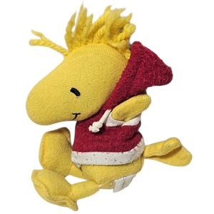 Peanuts Woodstock Weihnachten Plüschtier 4 Zoll Holiday gelb und rot Stofftier Spielzeug - Bild 1 von 5