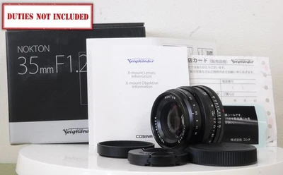 [Almost Unused] Voigtlander NOKTON 35mm F1.2 X Lens for Fuji-X mount From JAPAN - Image 1 of 4