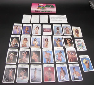 Dirty Old Maid Card Game Complete 1992 Ivory Tower Publishing Risque - Picture 1 of 5