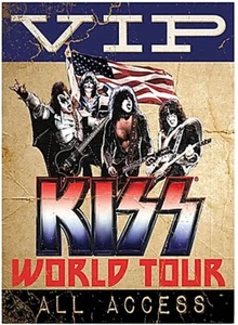 Kiss World Tour metal sign 375mm x 300mm - Picture 1 of 1