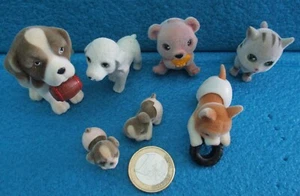 7 MINI FIGURE DI ANIMALI - GATTO CANE ORSO da cm. 2,5 a cm.6 - Picture 1 of 2
