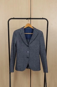 TAGLIATORE Gray Tweed Lightweight Blazer Jacket Size 42 / M - Picture 1 of 8