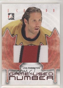 2007-08 ITG O Canada Game-Used Jersey Number Joe Thornton #GUN-69