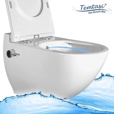 Dusch WC Deckel integrierte Armatur spülrandlos Taharet #4N - Bild 1 von 4