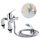 Chrome Bathroom Shower Mixer Taps Deck Mounted Valve Bar Tap With Hand Shower