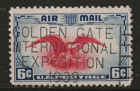 US Scott #C23, Single 1935 Air Mail FVF Used Cover