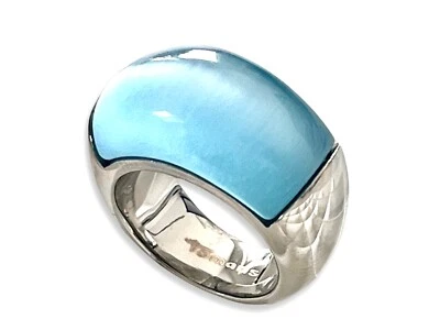 TAMARIS Ring CANDY A00110242 Edelstahl mit Katzenauge aquamarin Gr. 52 - Bild 1 von 3