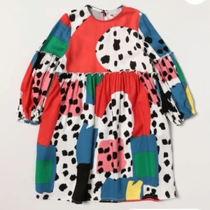 NWT Stella McCartney Kids Dalmatian Abstract Shift Dress. Size 4 - Picture 1 of 9