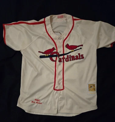 Stan Musial, Cooperstown Collection, St. Louis Cardinals, Mitchell & Ness, sz 50 - Image 1 of 4