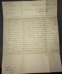 VALPARAISO. LETTRE CONCERNANT UN ENVOI À UN CAPITAINE BASÉ À AUCH (GERS) ,1875. - Picture 1 of 5