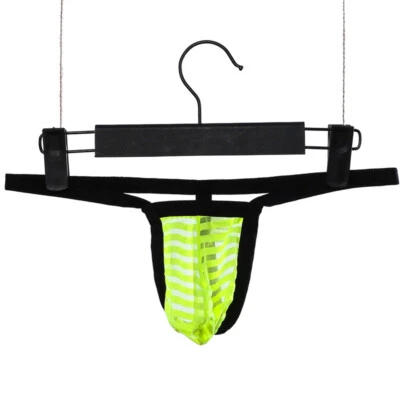 Mens Thongs Mesh Lace Panties G-String Briefs Micro Bikini Underwear Lingerie N - Image 1 of 4