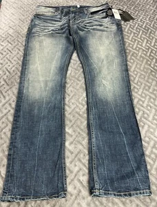 1972 Buffalo David Bitton - W30 L32 Ash-x Skinny - Denim elasticizzato nuovo con etichetta - $109 - Foto 1 di 6