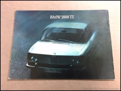 1966 BMW 1800TI 1800 TI 16-page Original Vintage Car Sales Brochure Catalog Foto 1 de 4