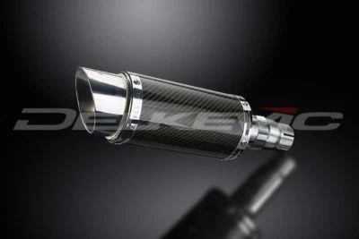 Silenciador redondo mini carbono Delkevic 8" - escape Yamaha YZF-R6 2006-2017 Foto 1 de 3