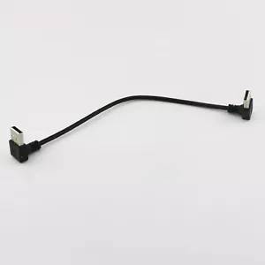 1pc USB 2.0 Type A Male to 2.0 A Male UP Angle Data Extension Adapter Cable 25cm - Picture 1 of 8