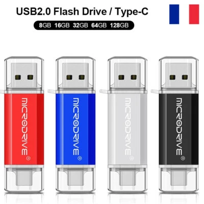 Clé USB 128 Go 128Gb 64 go Type C OTG USB Flash pour smarphone Android et PC - Photo 1/4