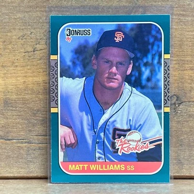 1987 Donruss The Rookies Set Break Matt Williams San Francisco Giants #45 RC - Image 1 of 2