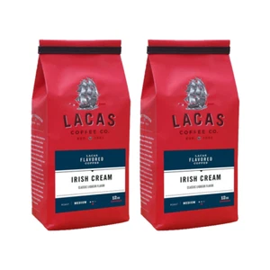 Crema irlandesa Lacas, café molido medio fino, paquete de 2, 12 oz cada uno - Imagen 1 de 6