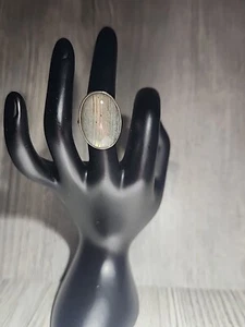 Sajen Stein Sterling .925 Größe 6 Ring - Bild 1 von 4