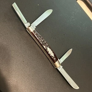 Case XX USA 1973 7-DOT Beautiful BONE CONGRESS KNIFE 64052 4 Blade - Picture 1 of 22