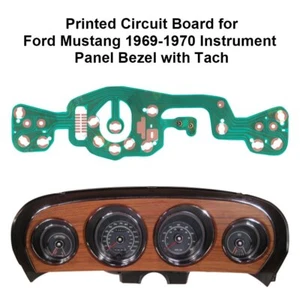 For Ford Mustang Instrument Panel Bezel 1969-70 with Tach Printed Circuit Board - Picture 1 of 5