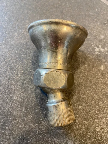 Crane Vintage antique shower head  - Art Deco Bell Shaped Solid Brass Cover