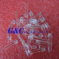 100pcs F5 5mm Round Ultra Violet LED UV Light 395-400nm Purple Lamp
