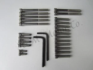 TRIUMPH T90 T100 ENGINE TRANSMISSION ALLEN SCREW BOLT SS SET 1968-74 - Picture 1 of 1
