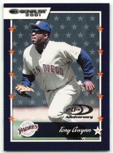 2001 DONRUSS TONY GWYNN SAN DIEGO PADRES #24