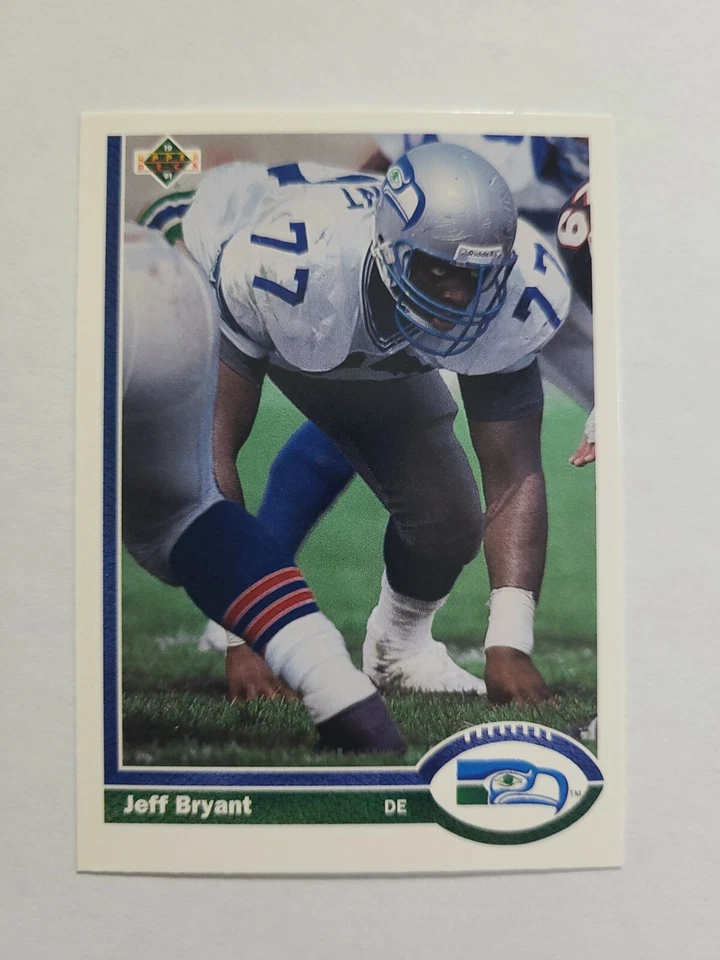 JEFF BRYANT 1991 UPPER DECK FOOTBALL CARD # 338 E0885 - Image 1 of 1