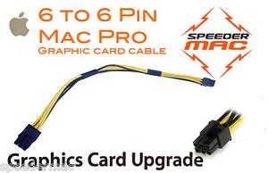  Cable alimentation carte graphique Mac Pro Mini 6 pin/6Pin connecteur - Afbeelding 1 van 1