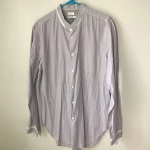 Paul Smith Herren L Baumwolle Band Kragen Langarm Button Down Hemd Made in Italy - Bild 1 von 10