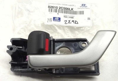 New Genuine OEM LH Inner Door Handle 2003-2008 Hyundai Tiburon 82610-2C500-LK  - Image 1 of 4