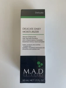 M.A.D. Skincare Delicate Daily Moisturizer 1.7oz - NEW IN BOX - Picture 1 of 5
