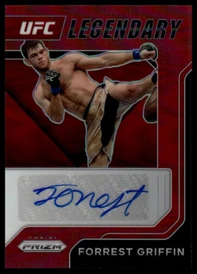 2022 Panini Prizm UFC #LS-FGF Forrest Griffin Legendary Signatures Red #/99 - Image 1 of 2