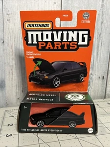 Matchbox Moving Parts 1996 Mitsubishi Lancer Evolution IV Black - Picture 1 of 4