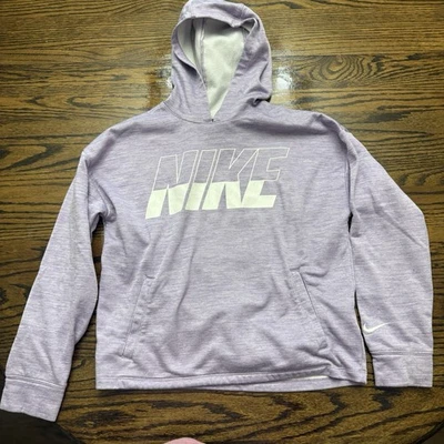 Nike Dri-Fit Juvenil Grande Pullover Sudadera con Capucha Púrpura Manga Larga Foto 1 de 3