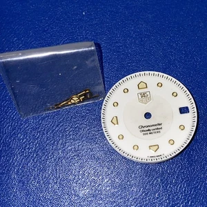 Tag Heuer 2000 Chronometer Zifferblatt & Zeiger Set Swiss Made Gold Marker - Bild 1 von 5