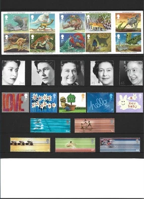 2002 GB Commemorative Stamp Year Set with 2 M/S MNH. - Image 1 of 4