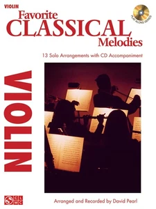 Favorite Classical Melodies for Violin Solo Sheet Music Play-Along Book CD - Picture 1 of 1