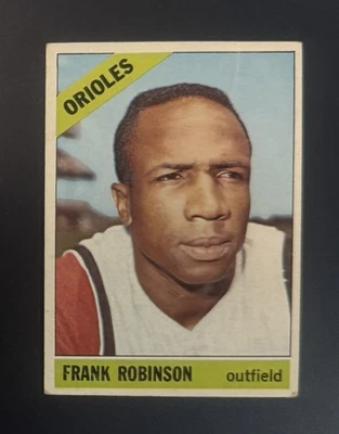1966 Topps Frank Robinson Orioles Salón de la fama * pliegue Foto 1 de 2